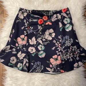 ZARA neoprene skirt fliral 3D